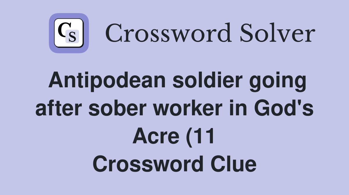 Antipodean soldier going after sober worker in God #39 s Acre (11 Antipodean soldier going after sober worker in God #39 s Acre (11