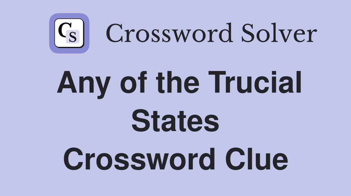 Any of the Trucial States Crossword Clue