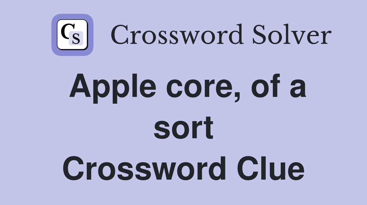 Apple core, of a sort Crossword Clue