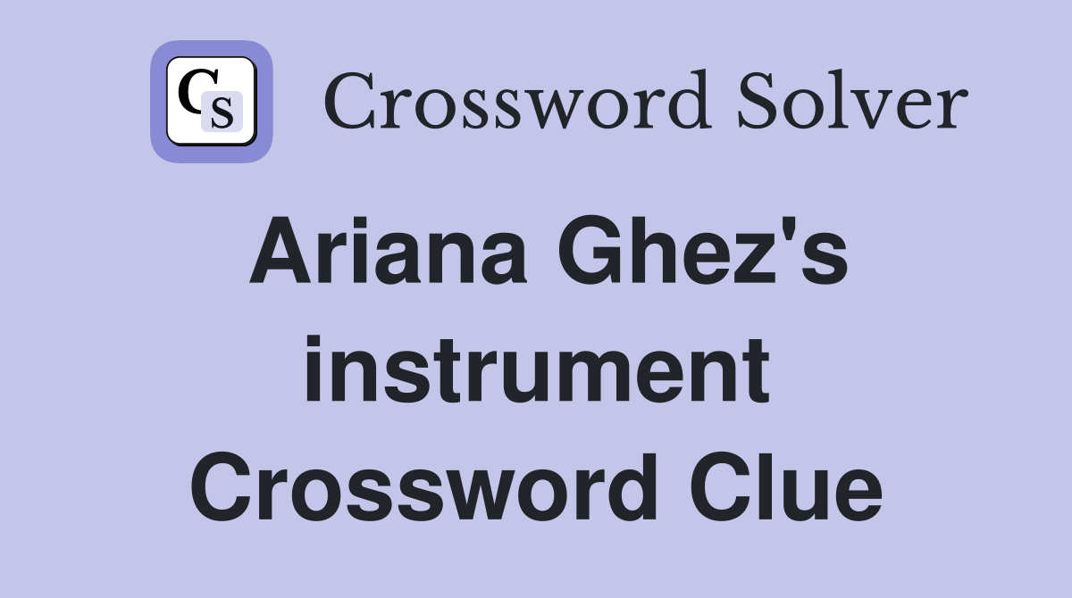 Ariana Ghez's instrument Crossword Clue