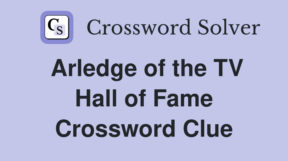 Arledge of the TV Hall of Fame Crossword Clue