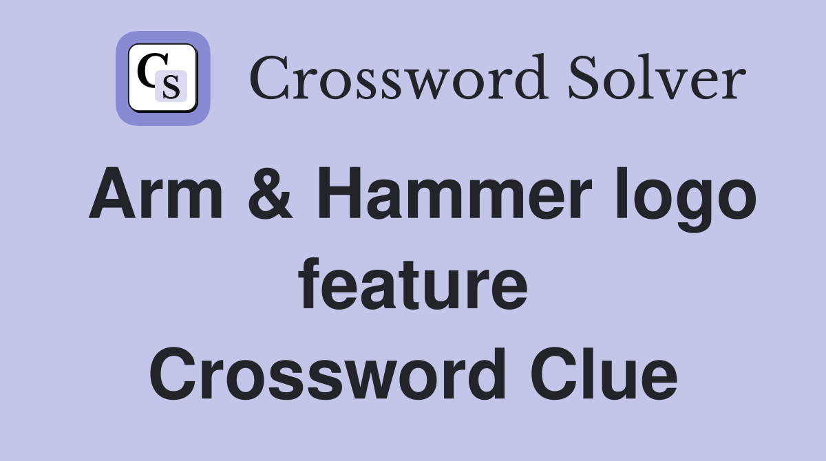 Arm & Hammer logo feature Crossword Clue