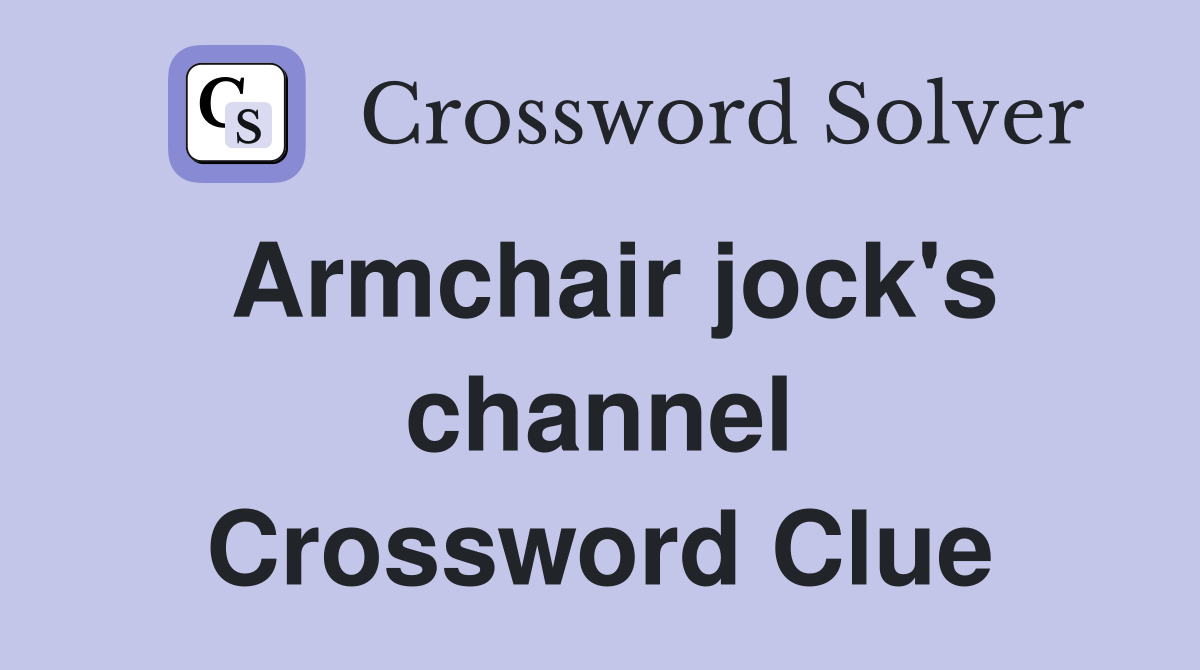 Armchair jock's channel Crossword Clue