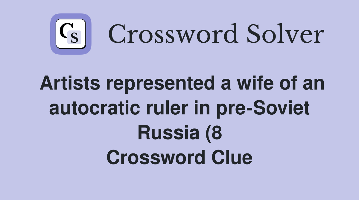 Artists represented a wife of an autocratic ruler in pre Soviet Russia Artists represented a wife of an autocratic ruler in pre Soviet Russia