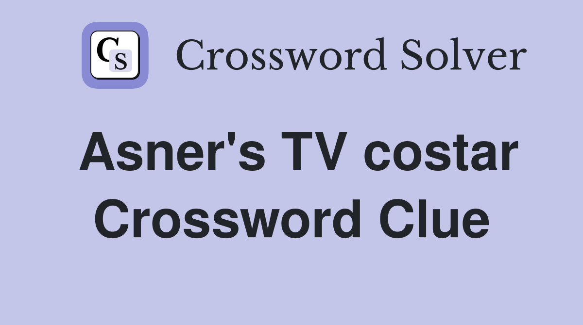 Asner's TV costar Crossword Clue