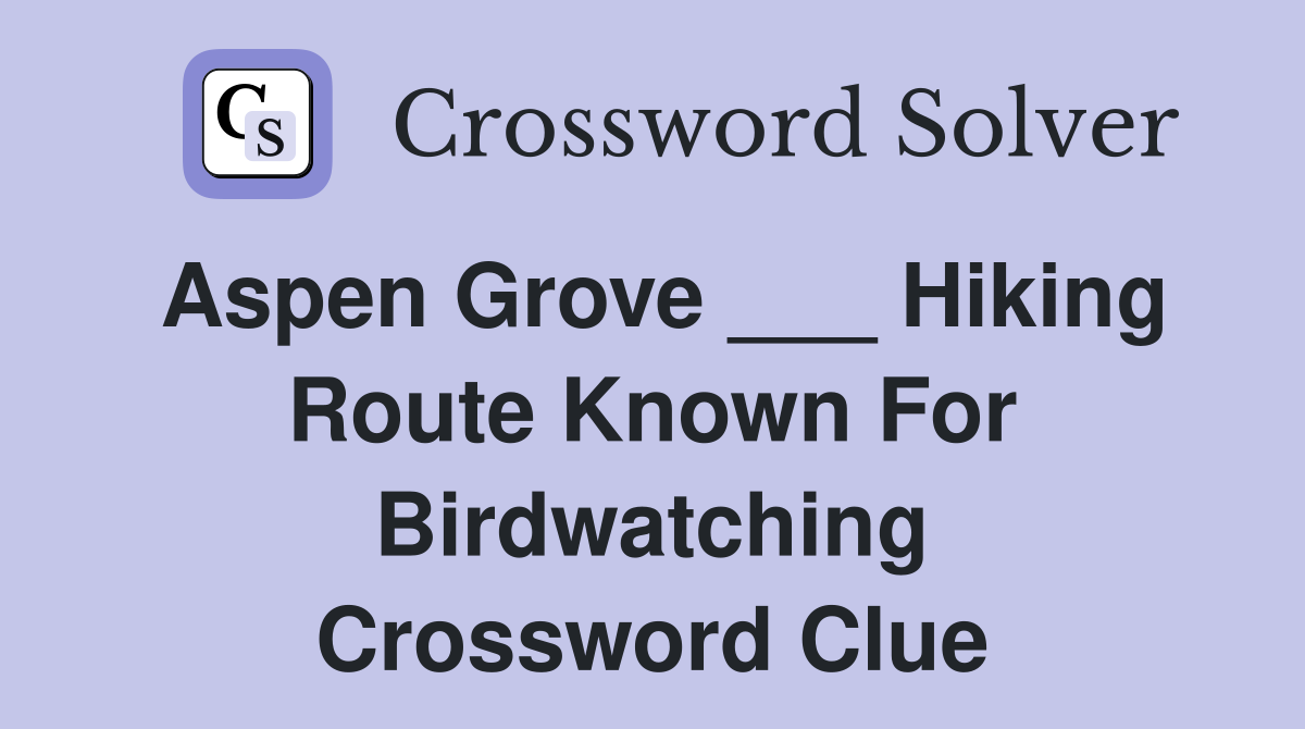 Exploring the Aspen Grove Hiking Route Known For Bird Watching