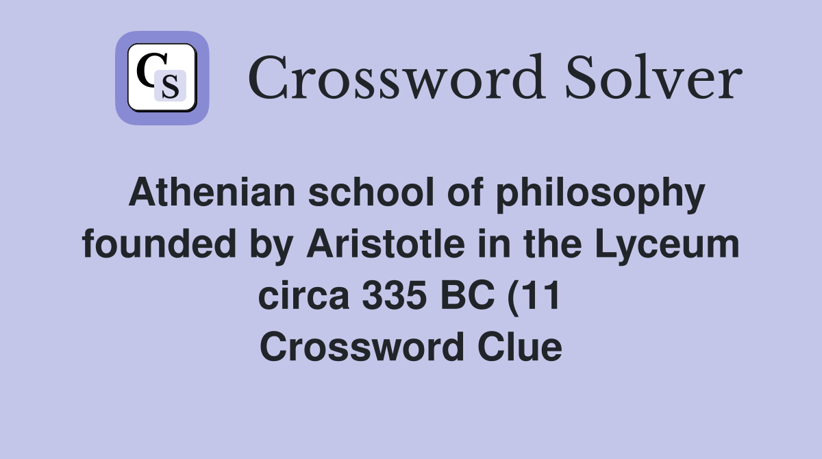 Athenian school of philosophy founded by Aristotle in the Lyceum circa Athenian school of philosophy founded by Aristotle in the Lyceum circa
