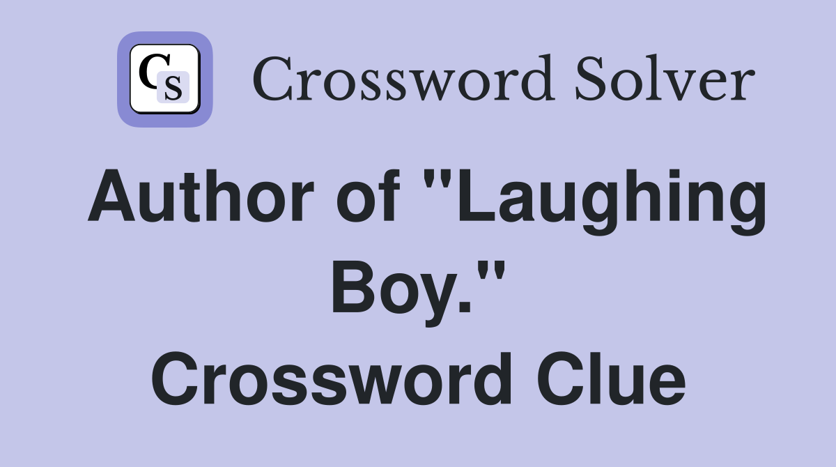 Author of "Laughing Boy." Crossword Clue
