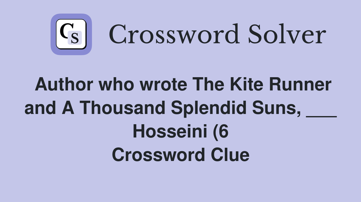 Author who wrote The Kite Runner and A Thousand Splendid Suns Author who wrote The Kite Runner and A Thousand Splendid Suns