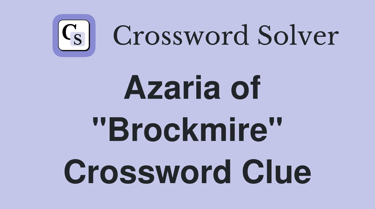 Azaria of "Brockmire" Crossword Clue
