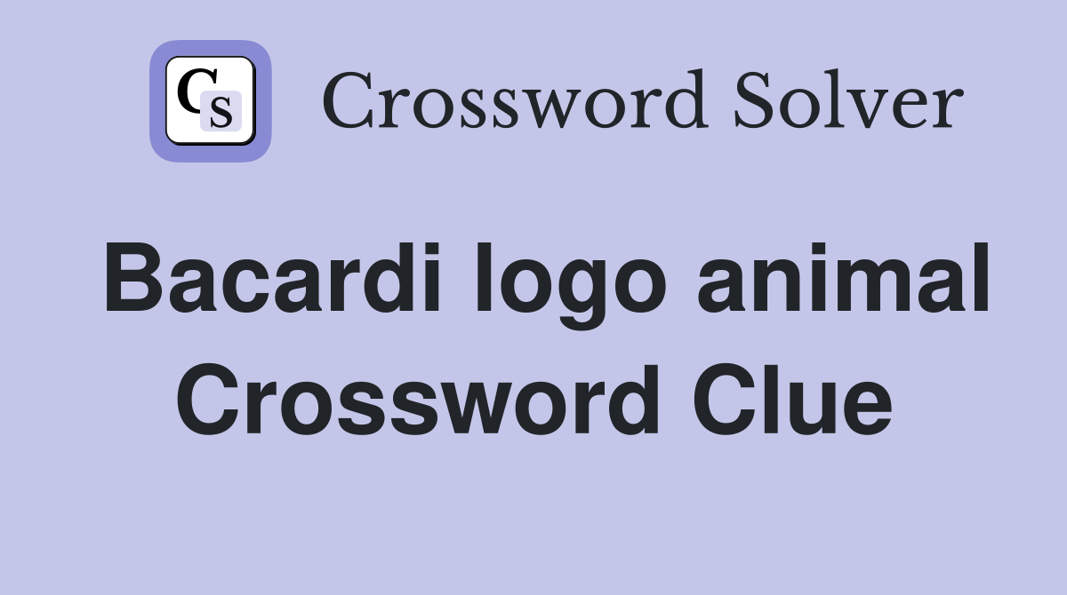 Bacardi logo animal Crossword Clue
