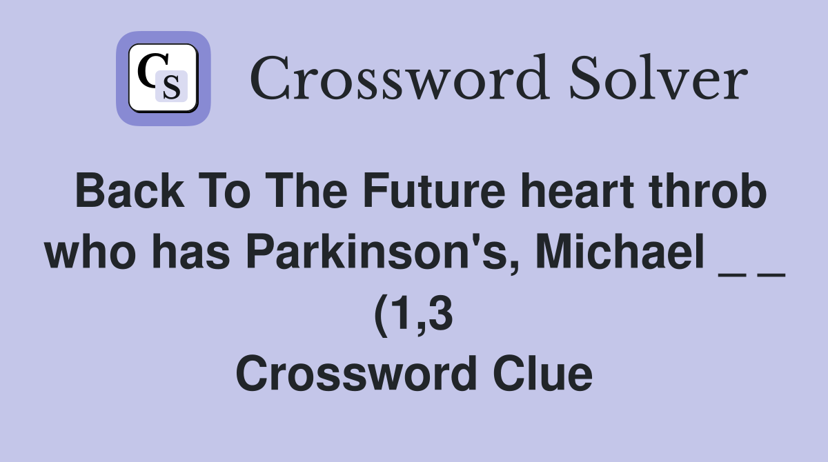 Back To The Future heart throb who has Parkinson #39 s Michael (1 3 Back To The Future heart throb who has Parkinson #39 s Michael (1 3