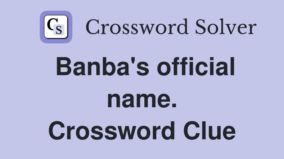 Banba's official name. Crossword Clue