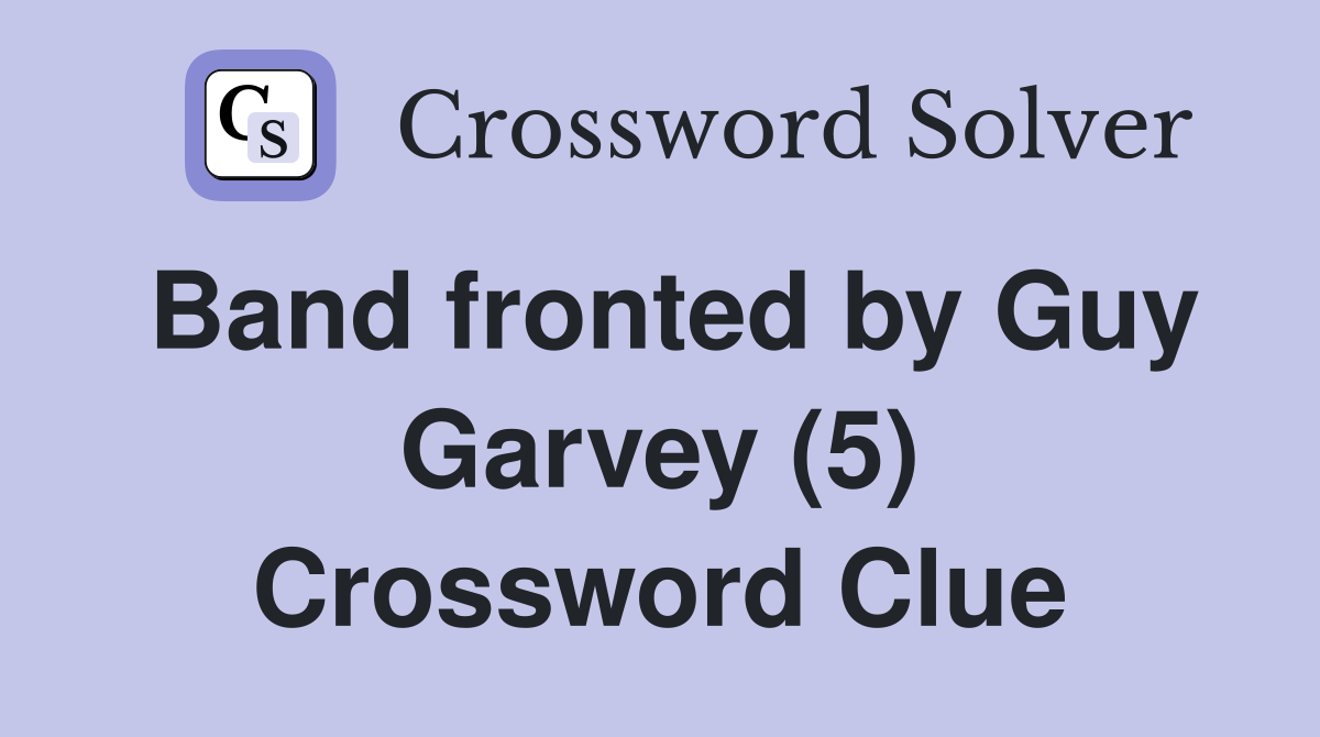 Band fronted by Guy Garvey (5) Crossword Clue