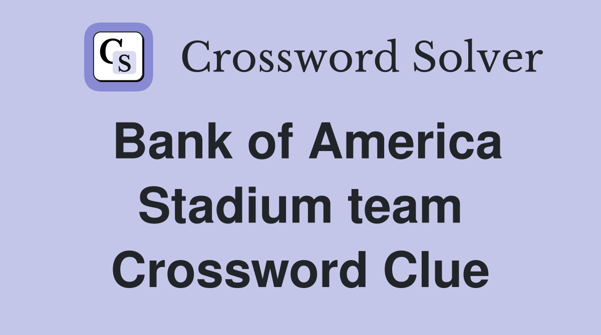 Bank of America Stadium team Crossword Clue