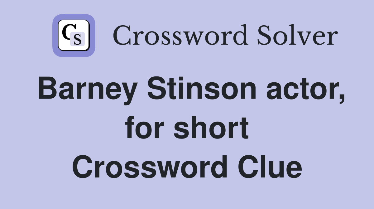 Barney Stinson actor, for short Crossword Clue