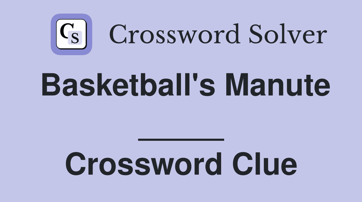 Basketball's Manute _____ Crossword Clue