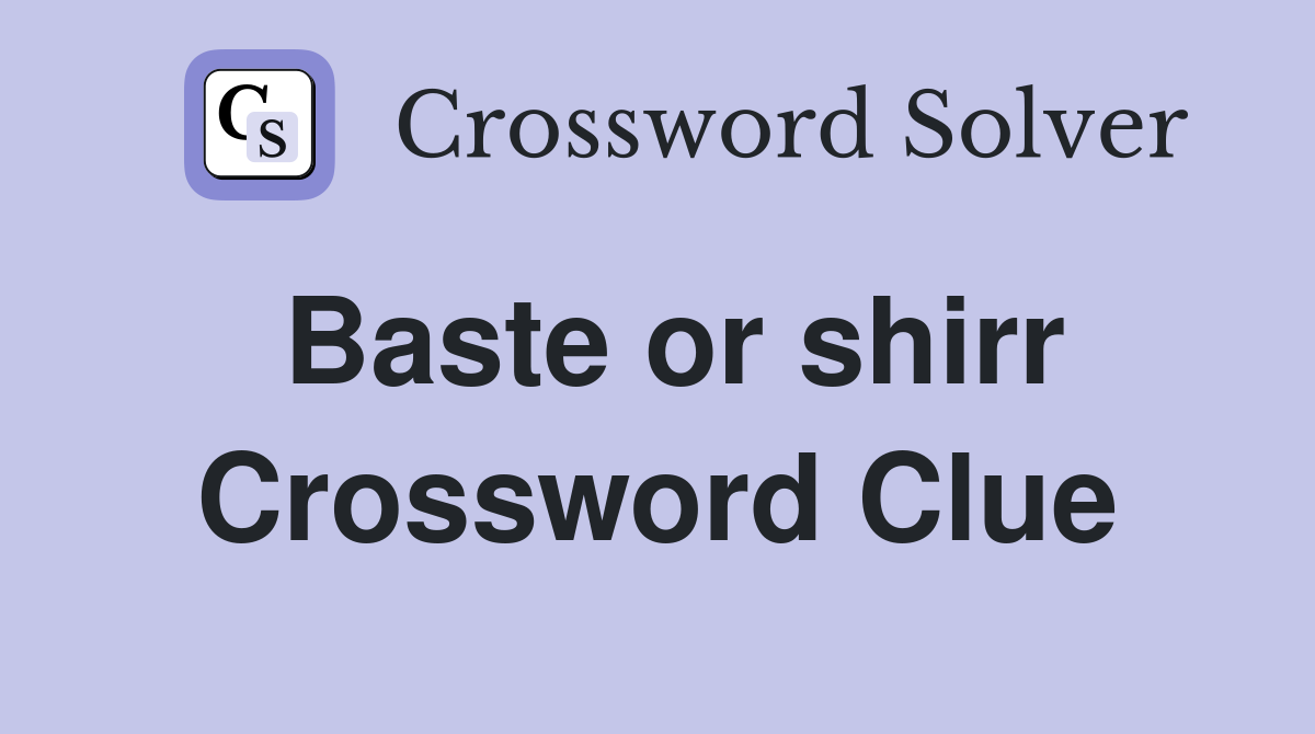 Baste or shirr Crossword Clue