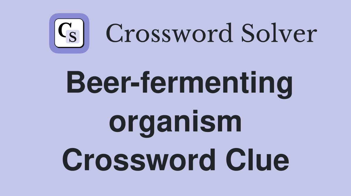 Beer-fermenting organism Crossword Clue