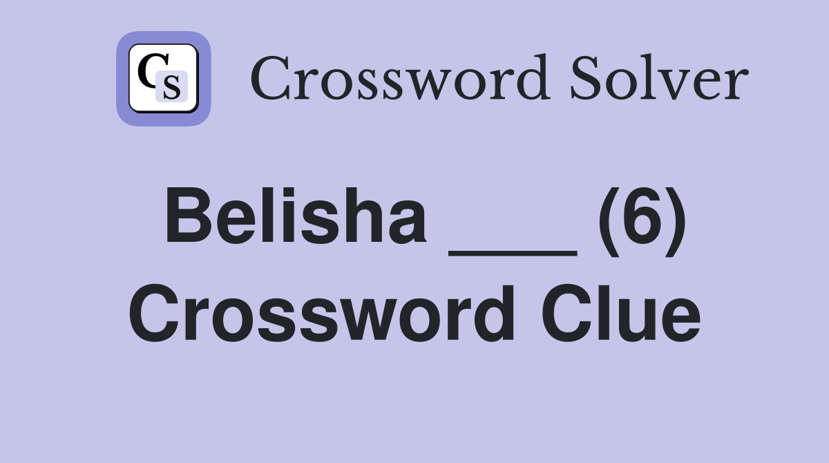 Belisha ___ (6) Crossword Clue