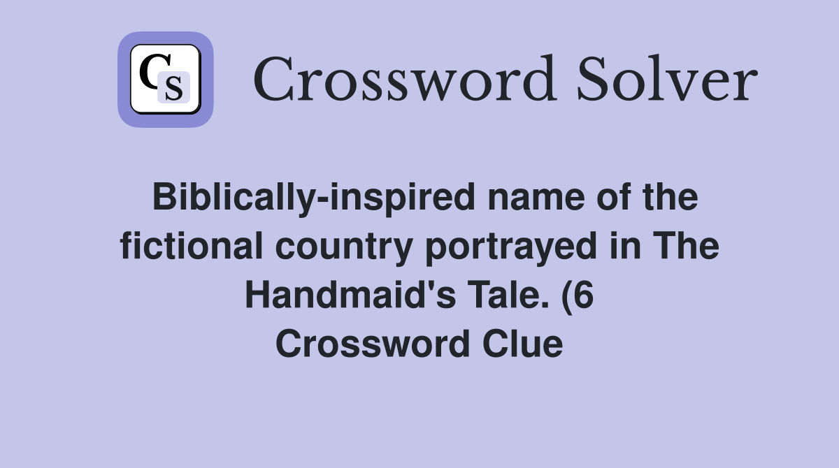 Biblically inspired name of the fictional country portrayed in The Biblically inspired name of the fictional country portrayed in The