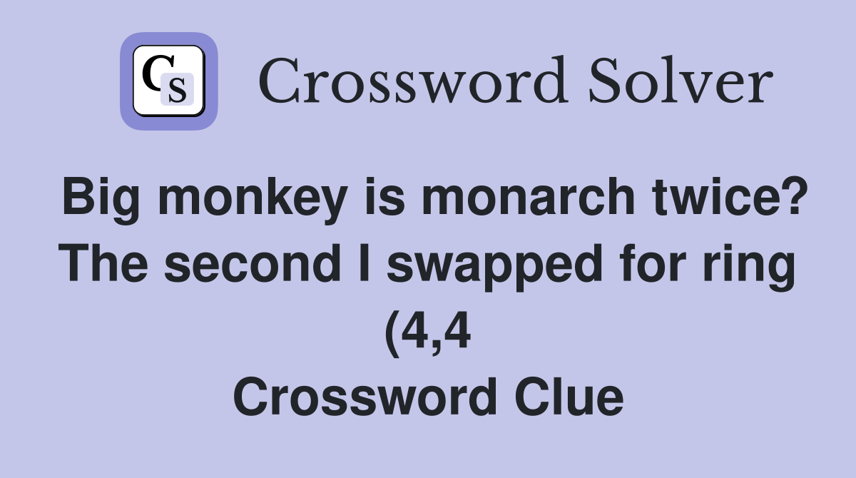 Big monkey is monarch twice? The second I swapped for ring (4 4 Big monkey is monarch twice? The second I swapped for ring (4 4