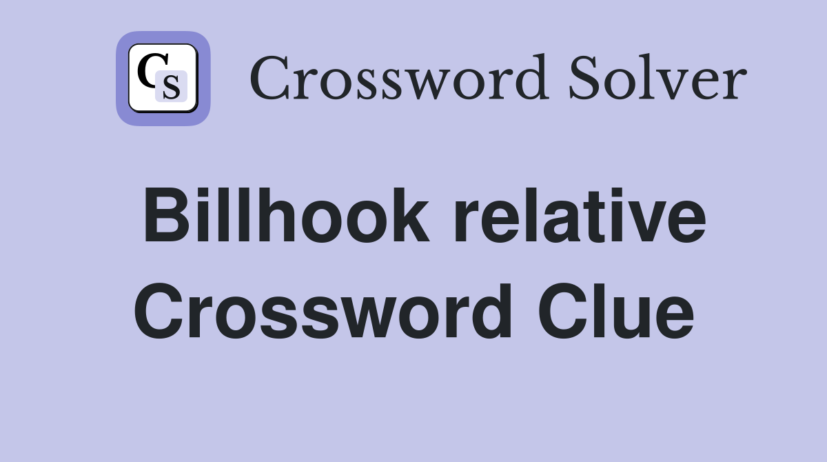 Billhook relative Crossword Clue