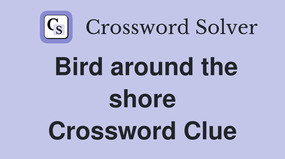 Bird around the shore Crossword Clue