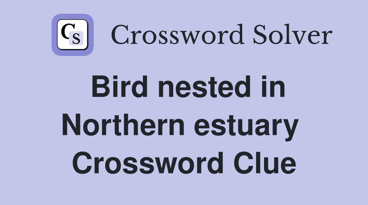 Bird nested in Northern estuary  Crossword Clue
