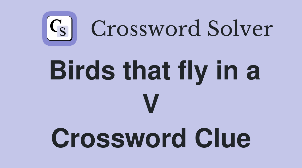 Birds that fly in a V Crossword Clue
