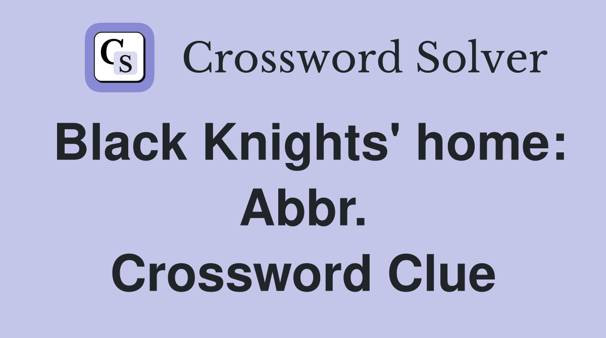 Black Knights' home: Abbr. Crossword Clue