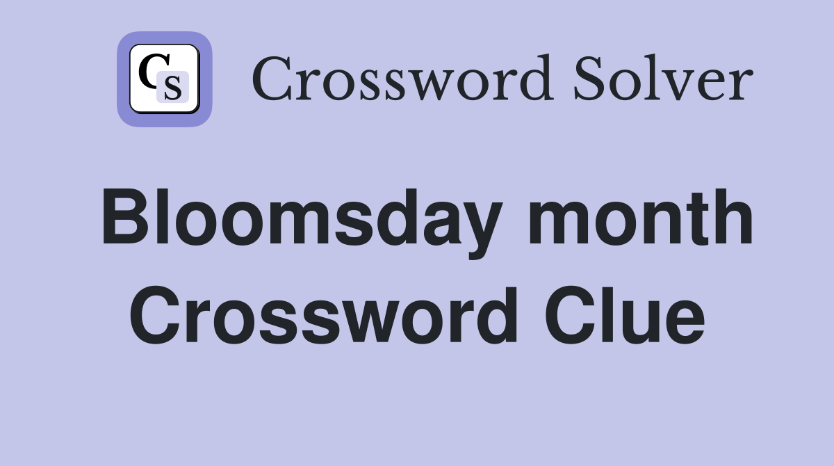 Bloomsday month Crossword Clue