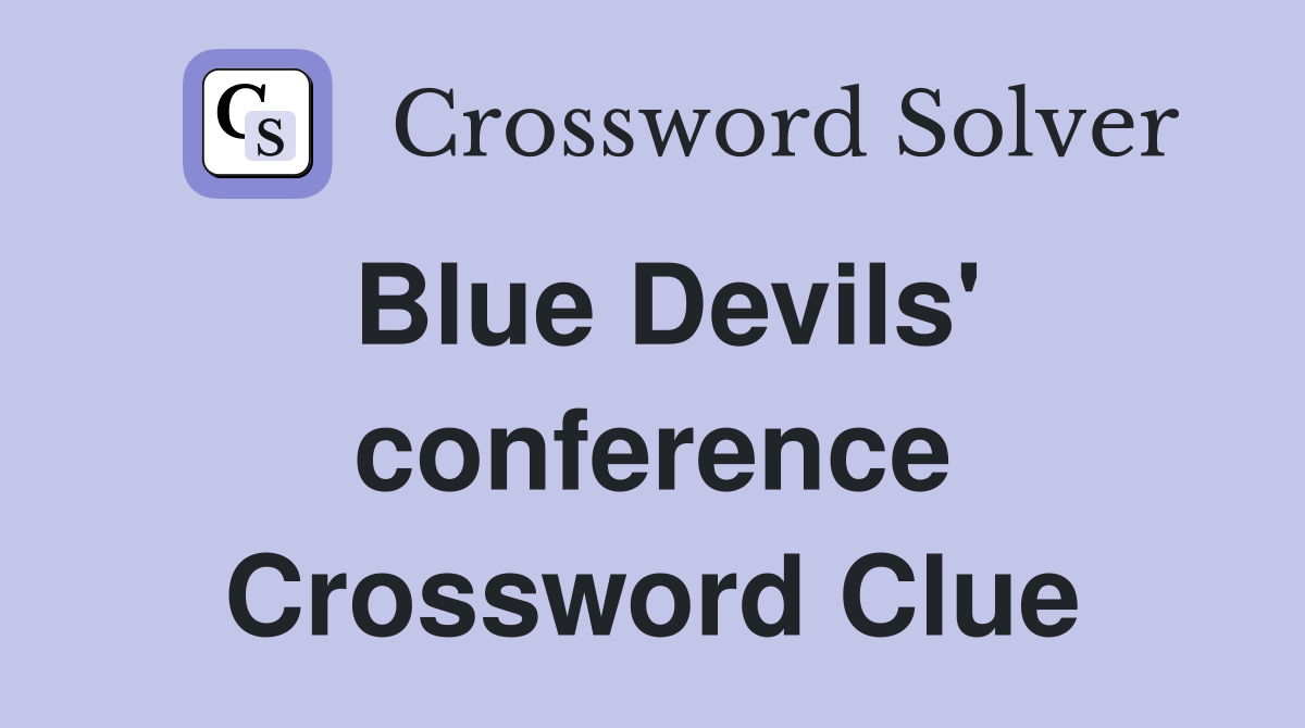 Blue Devils' conference Crossword Clue
