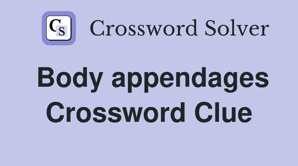 Body appendages Crossword Clue
