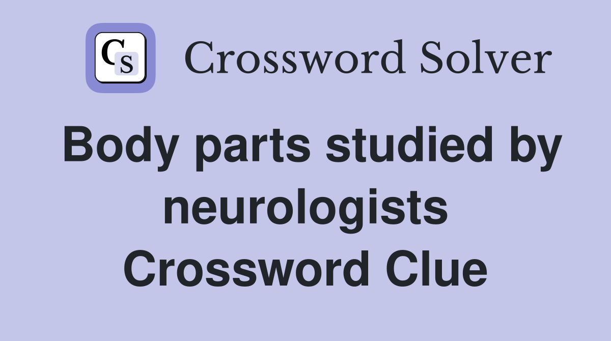 Body parts studied by neurologists Crossword Clue