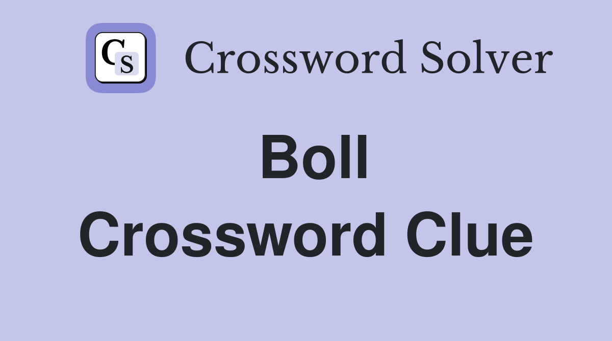 Boll Crossword Clue