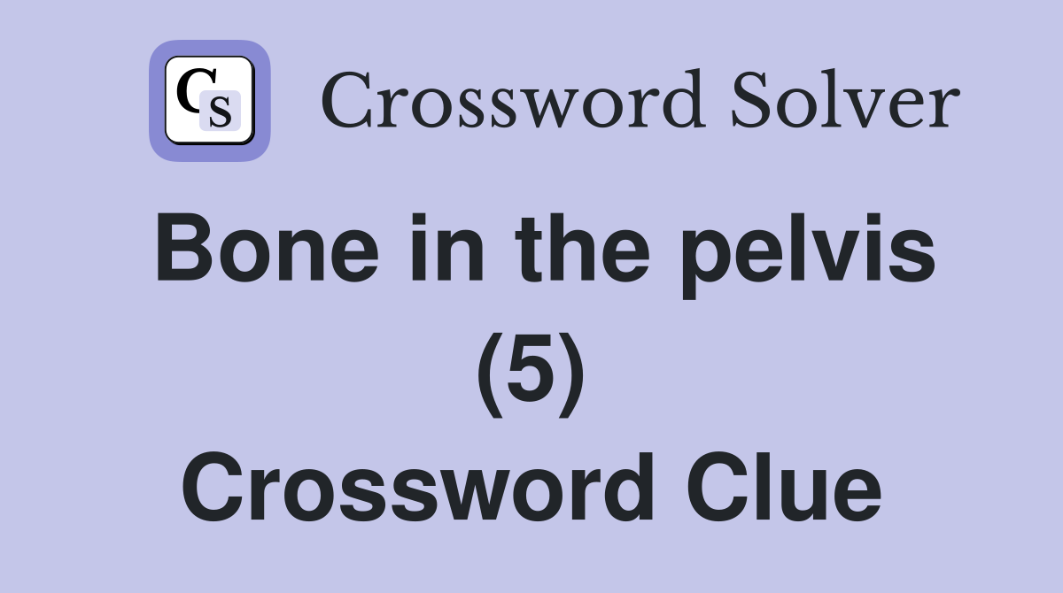 Bone in the pelvis (5) Crossword Clue