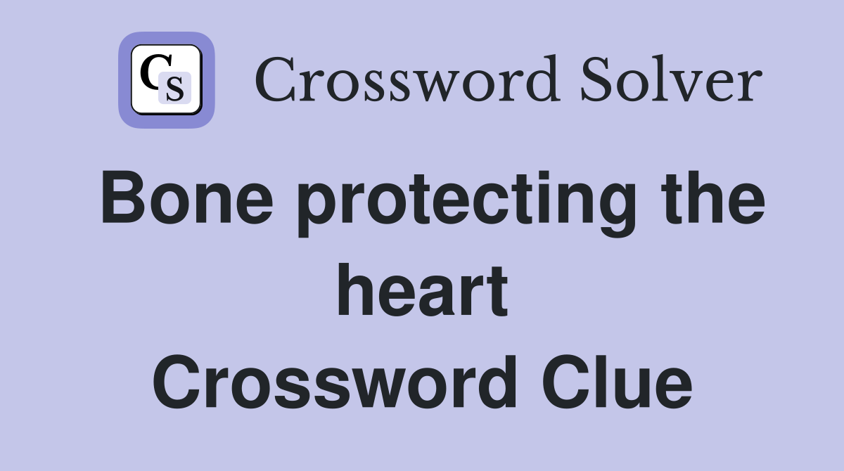 Bone protecting the heart Crossword Clue