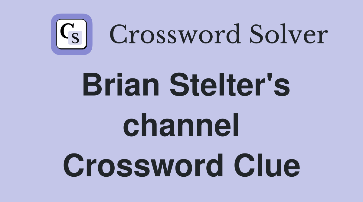 Brian Stelter's channel Crossword Clue