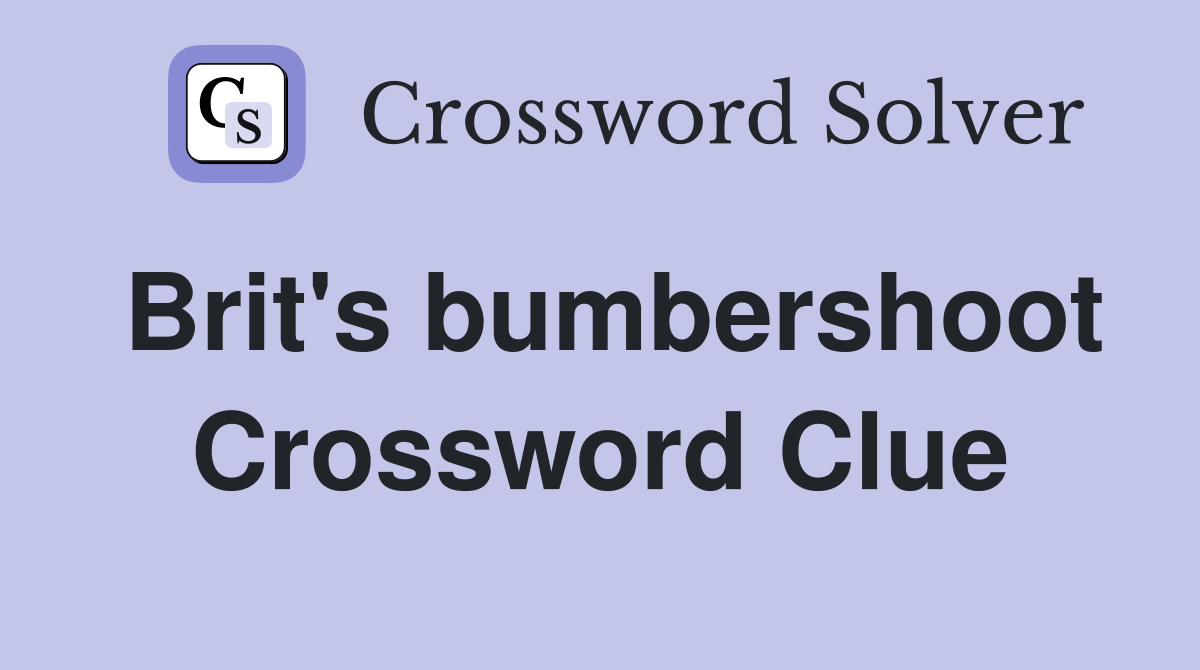 Brit's bumbershoot Crossword Clue