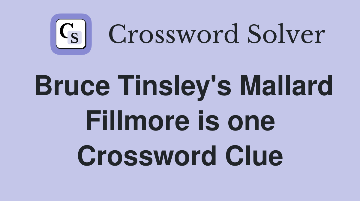 Bruce Tinsley's Mallard Fillmore is one Crossword Clue