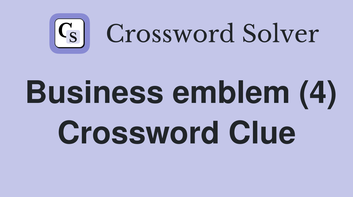 Business emblem (4) Crossword Clue