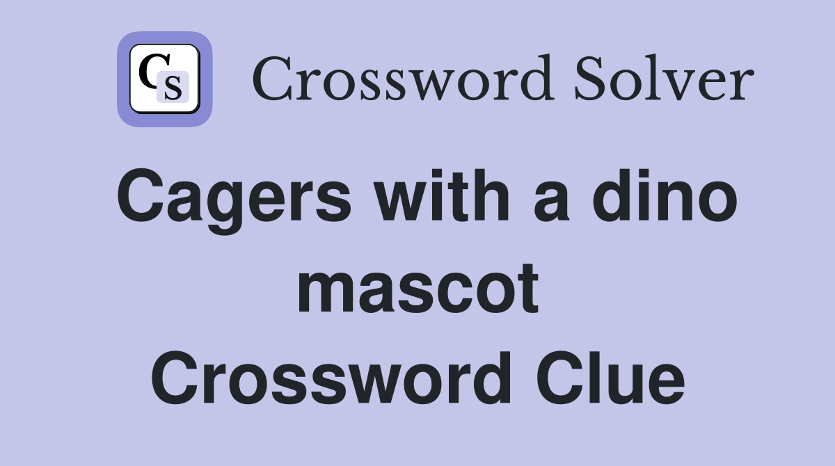 Cagers with a dino mascot Crossword Clue
