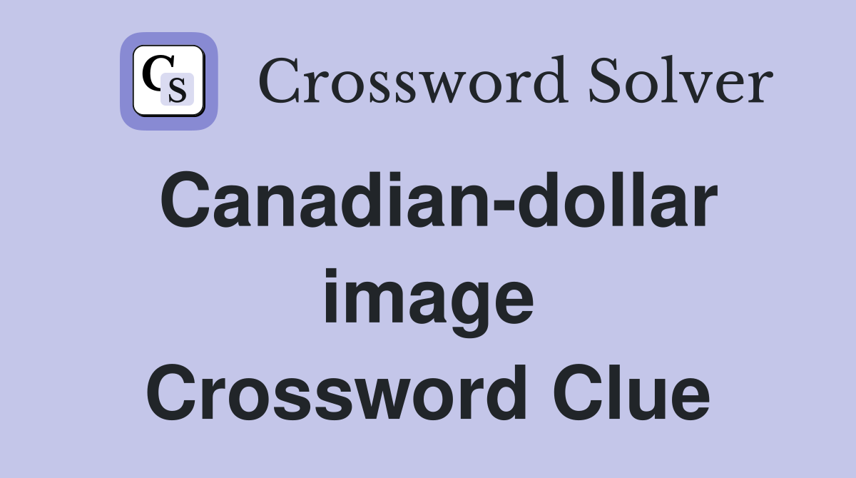 Canadian-dollar image Crossword Clue