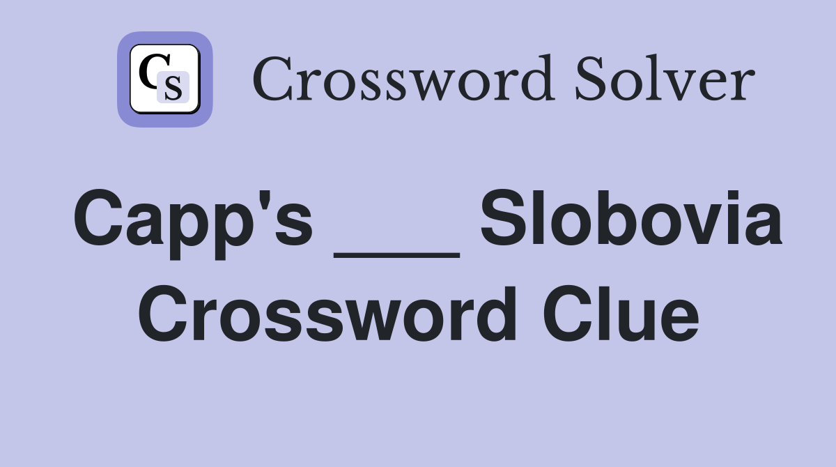 Capp's ___ Slobovia Crossword Clue
