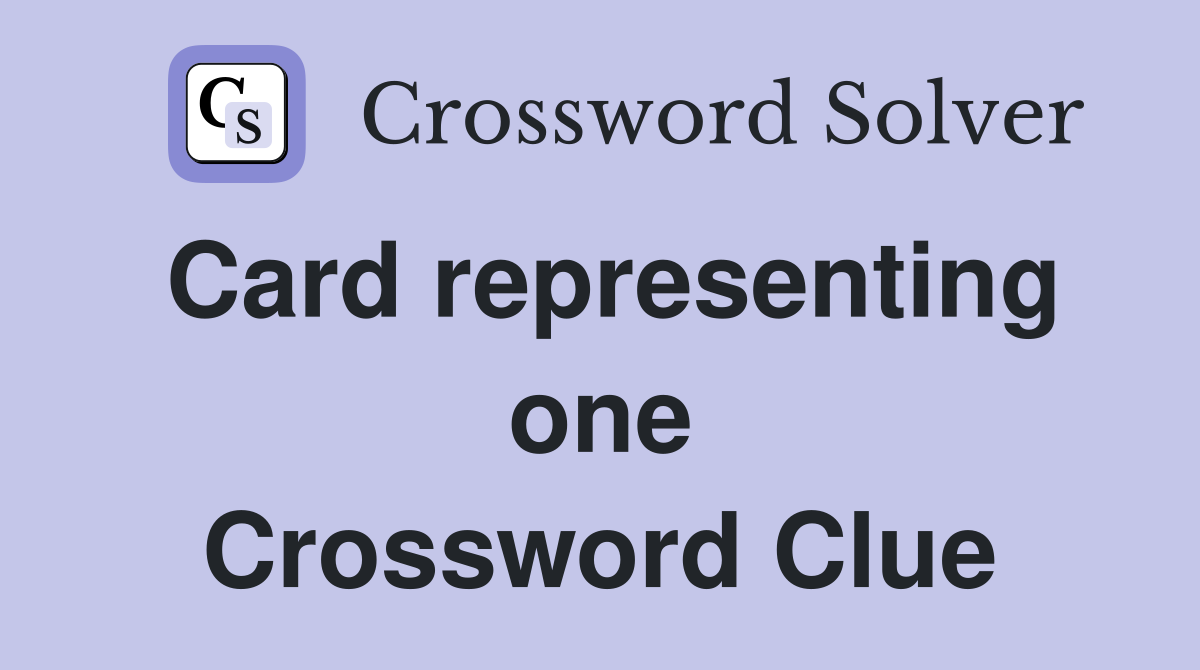 Card representing one Crossword Clue