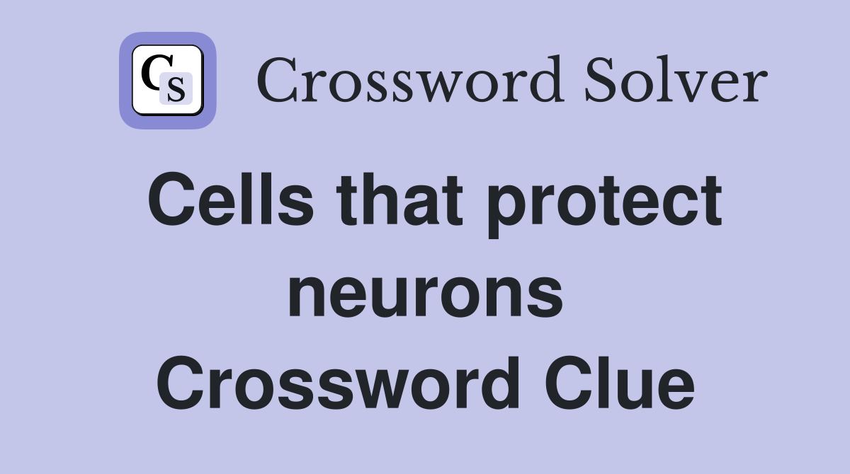 Cells that protect neurons Crossword Clue