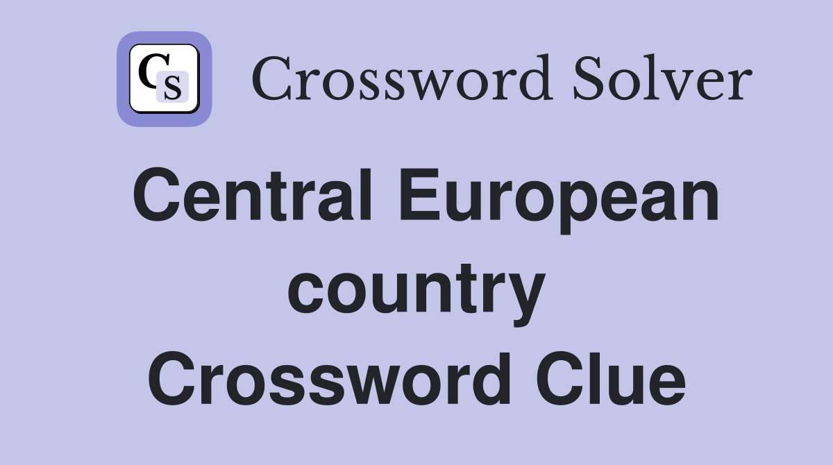 Central European country Crossword Clue