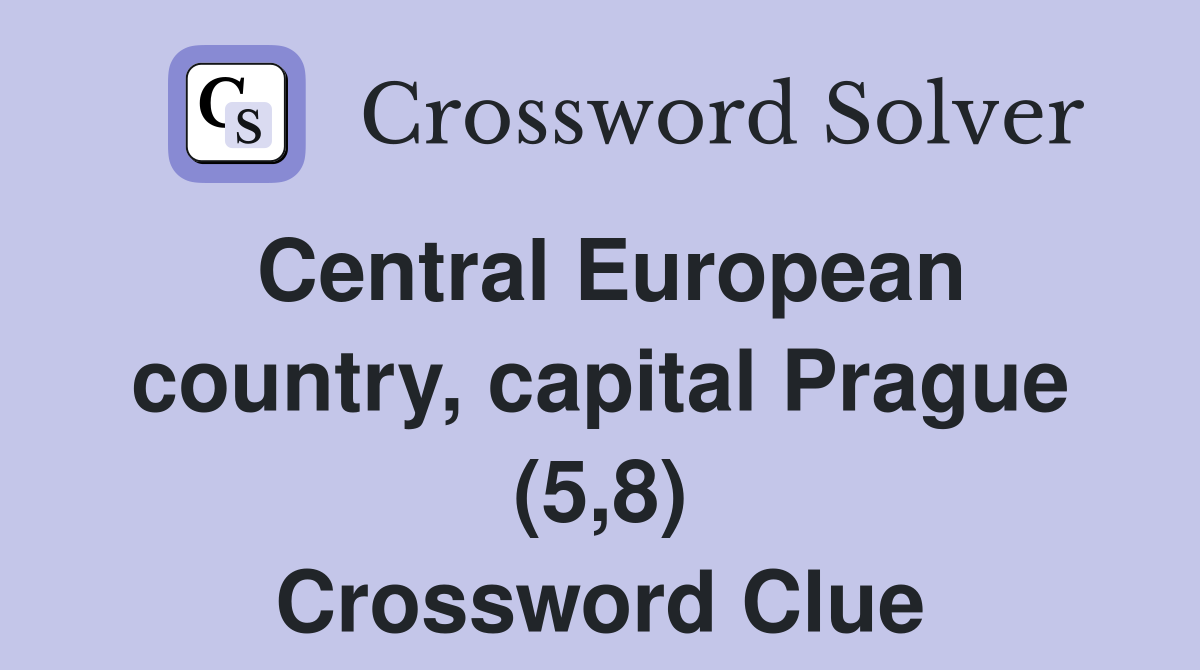 Central European country, capital Prague (5,8) Crossword Clue