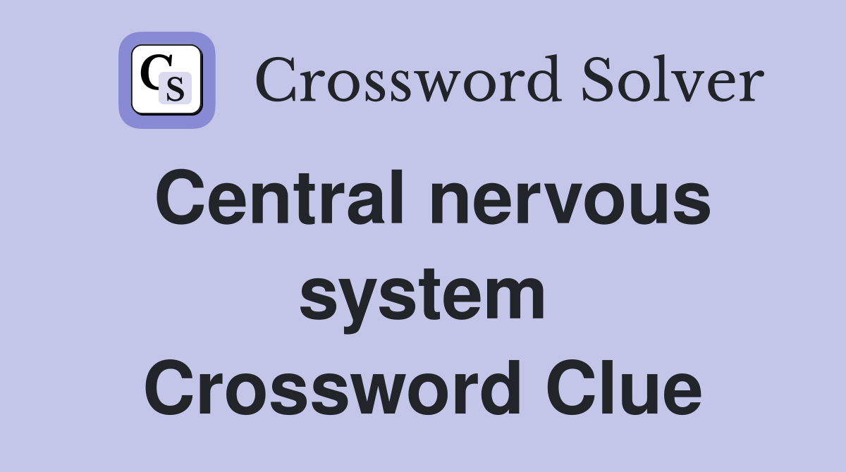 Central nervous system Crossword Clue